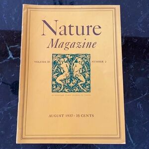 Vintage Nature Magazine August 1937 Vol. 30, No. 2